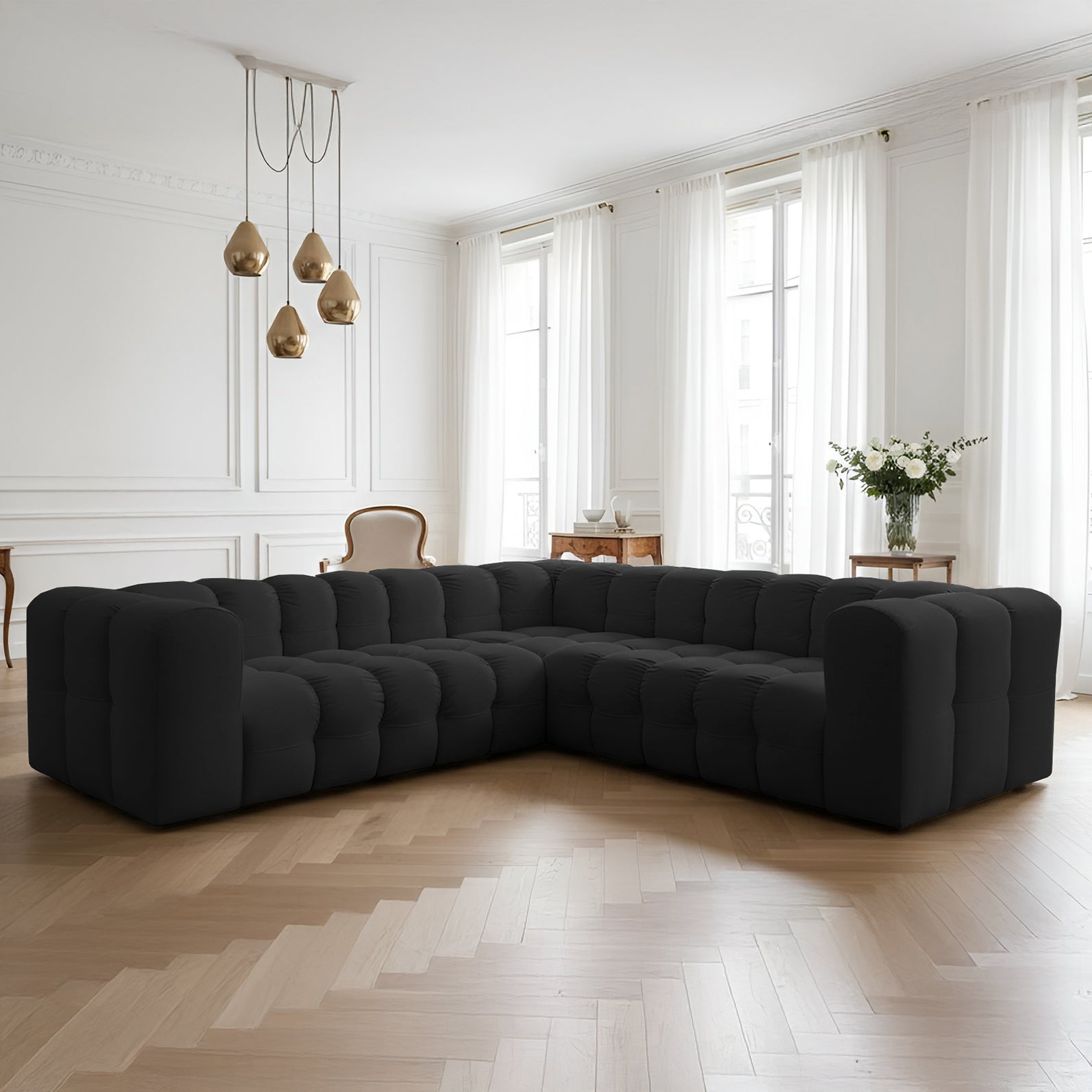 Baloo Corner 270 cm w tkaninie Tiffany