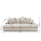 Sofa Lazy w tkaninie Tilia