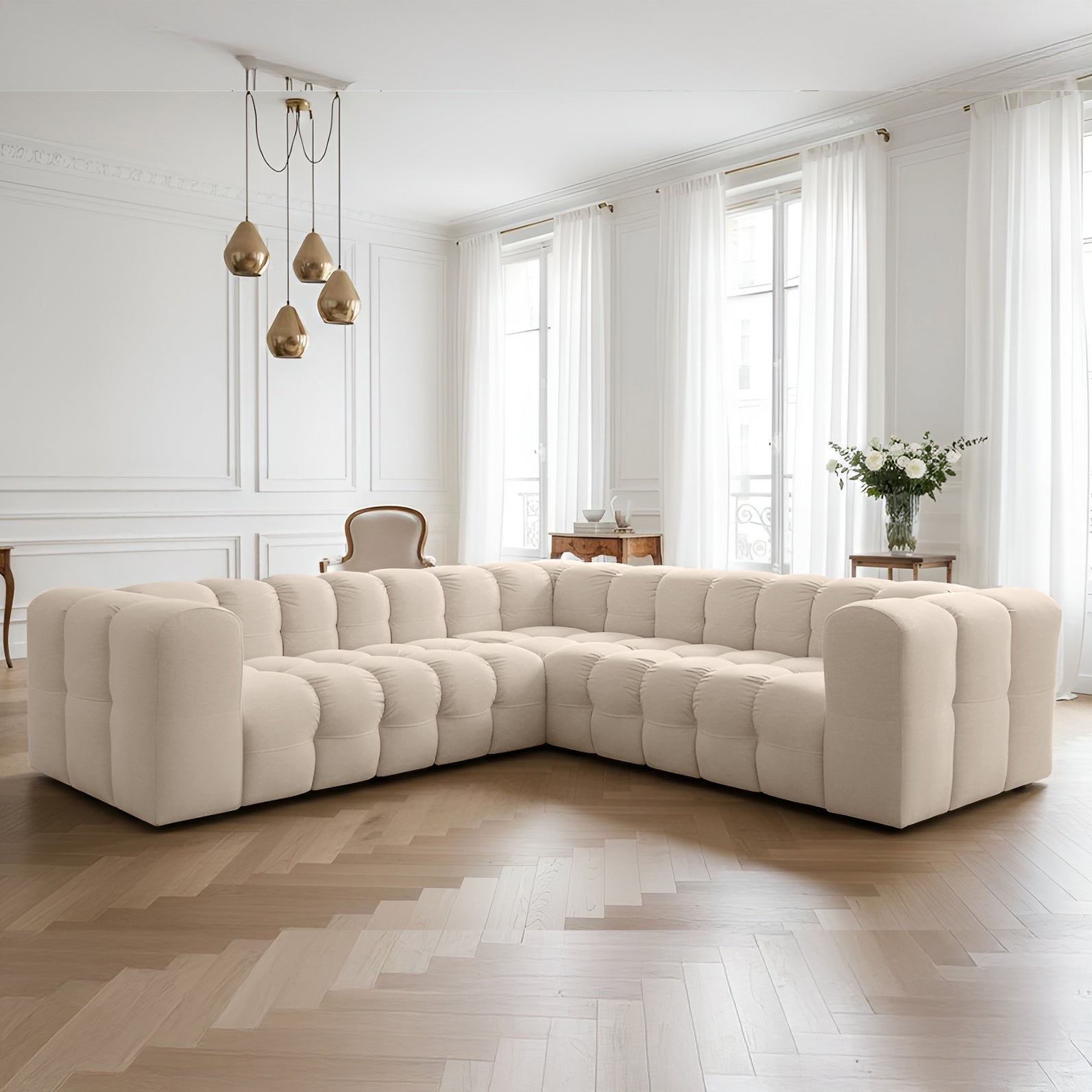 Baloo Corner 270 cm w tkaninie Tiffany