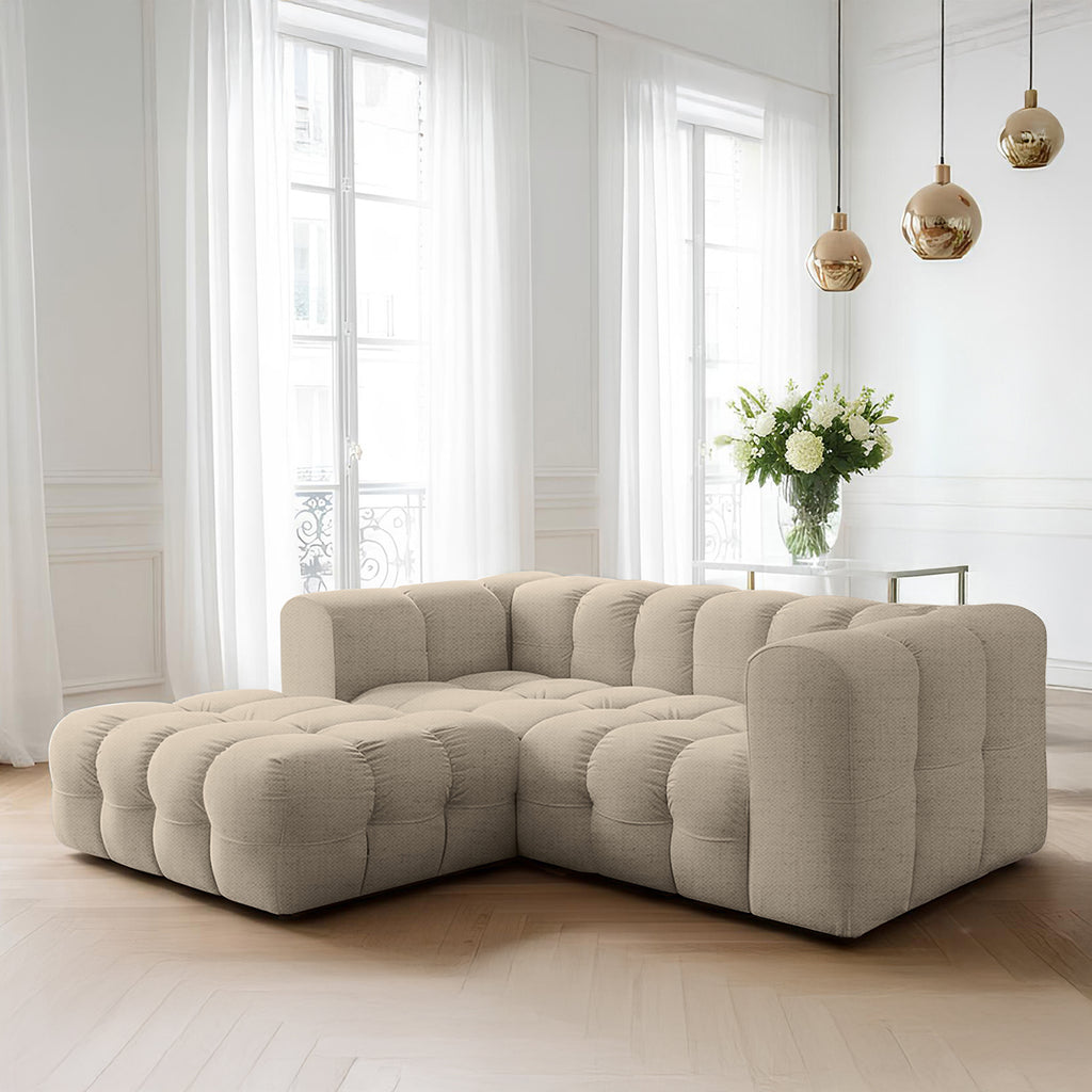 Baloo L mini narożnik w tkaninie Moly