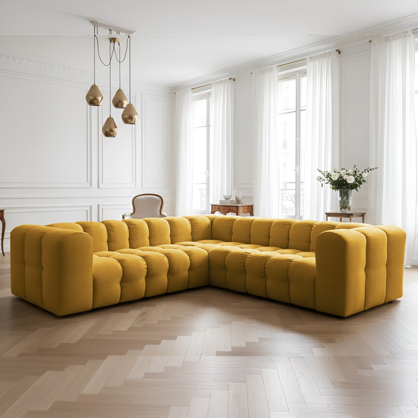 Baloo Corner 270 cm w tkaninie Tiffany