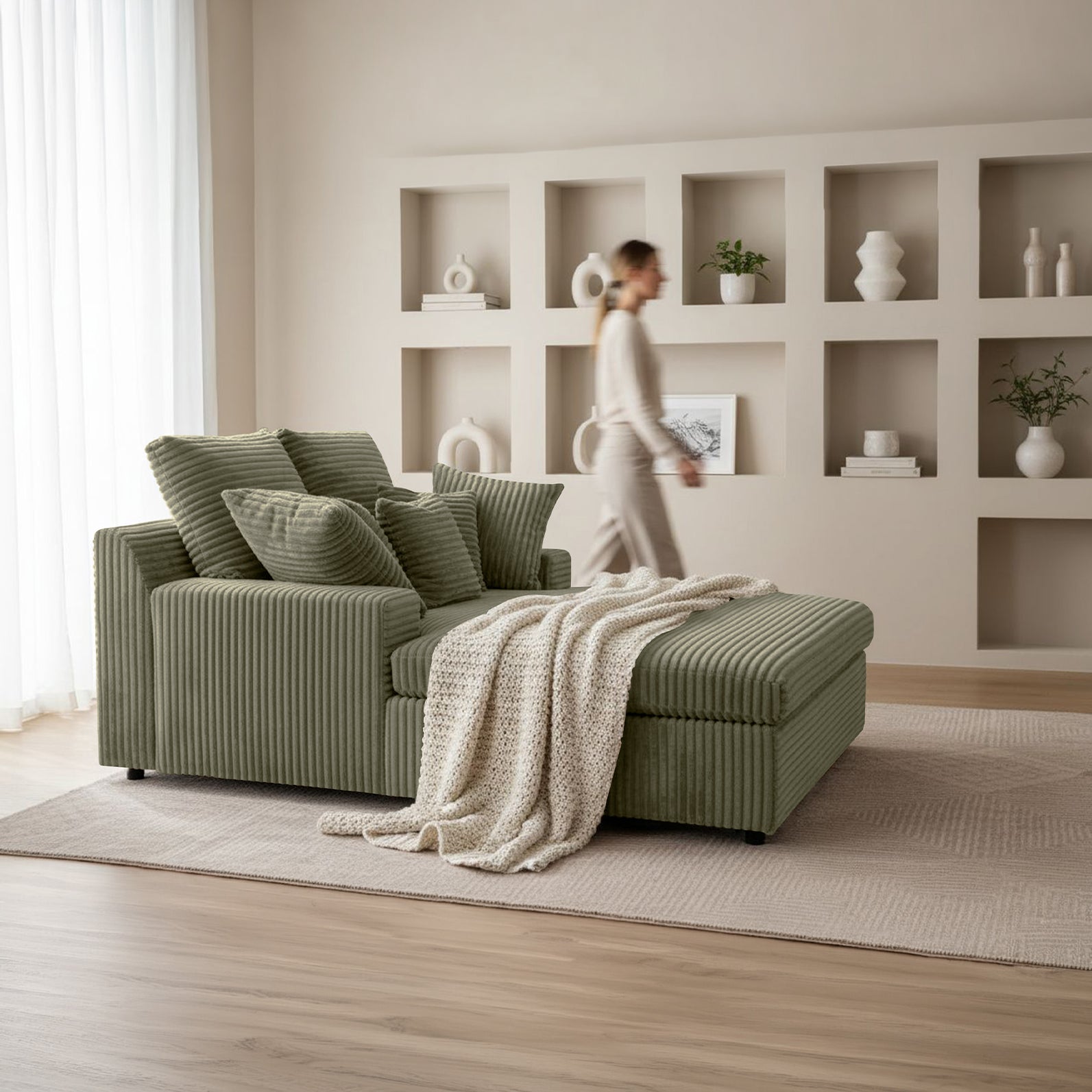 Lazy One sofa w tkaninie Tilia