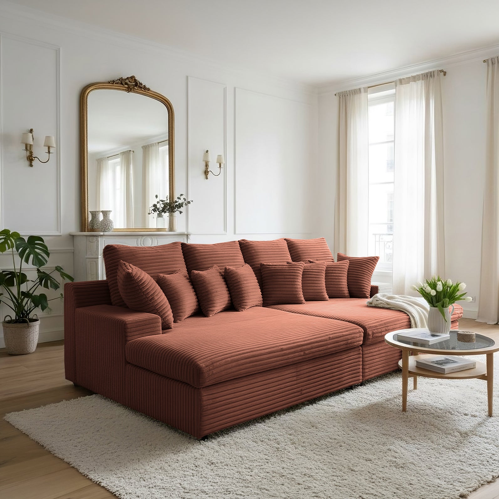 Sofa Lazy w tkaninie Tilia