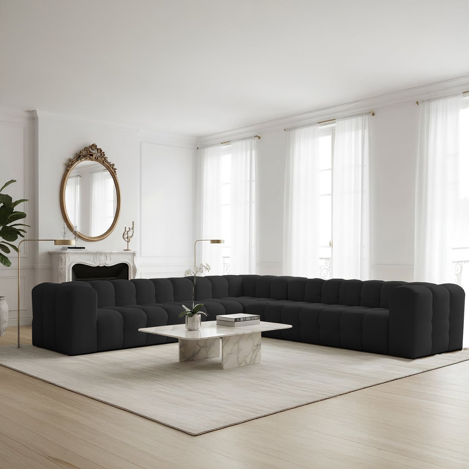 Baloo Corner 330 cm w tkaninie Tiffany