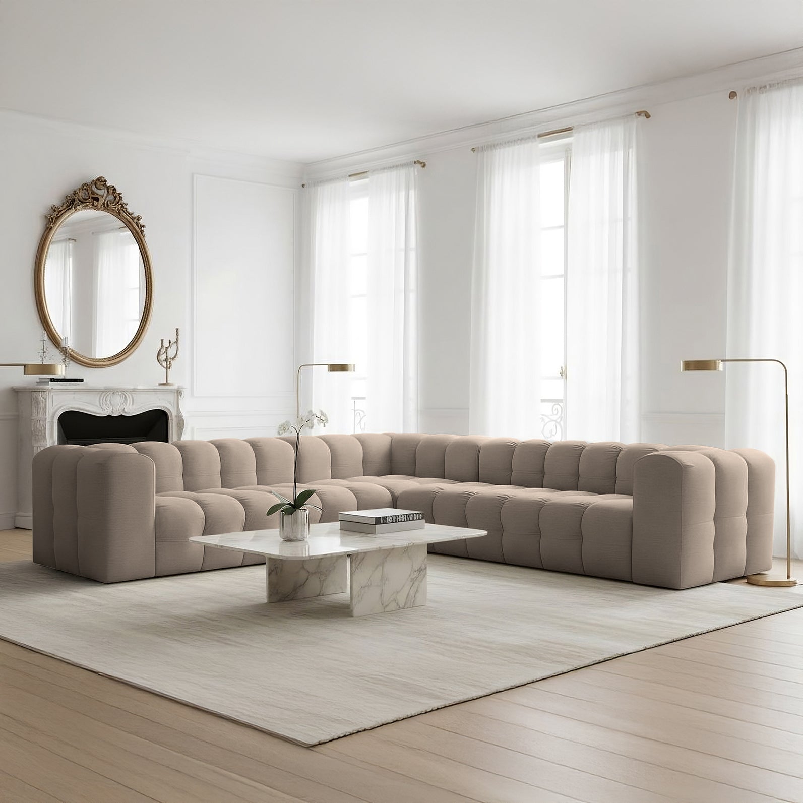 Baloo Corner 300cm w tkaninie Tiffany