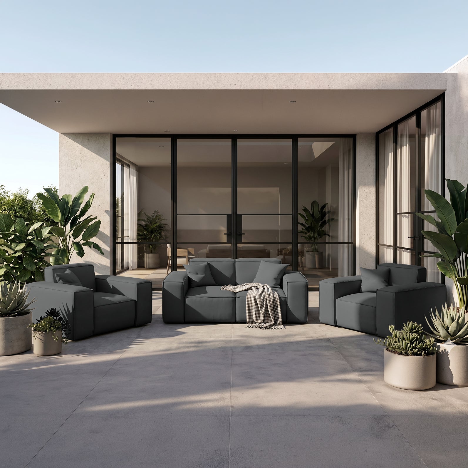 Zestaw Sofa 2oso. + 2 fotele, system ogrodowy Patio