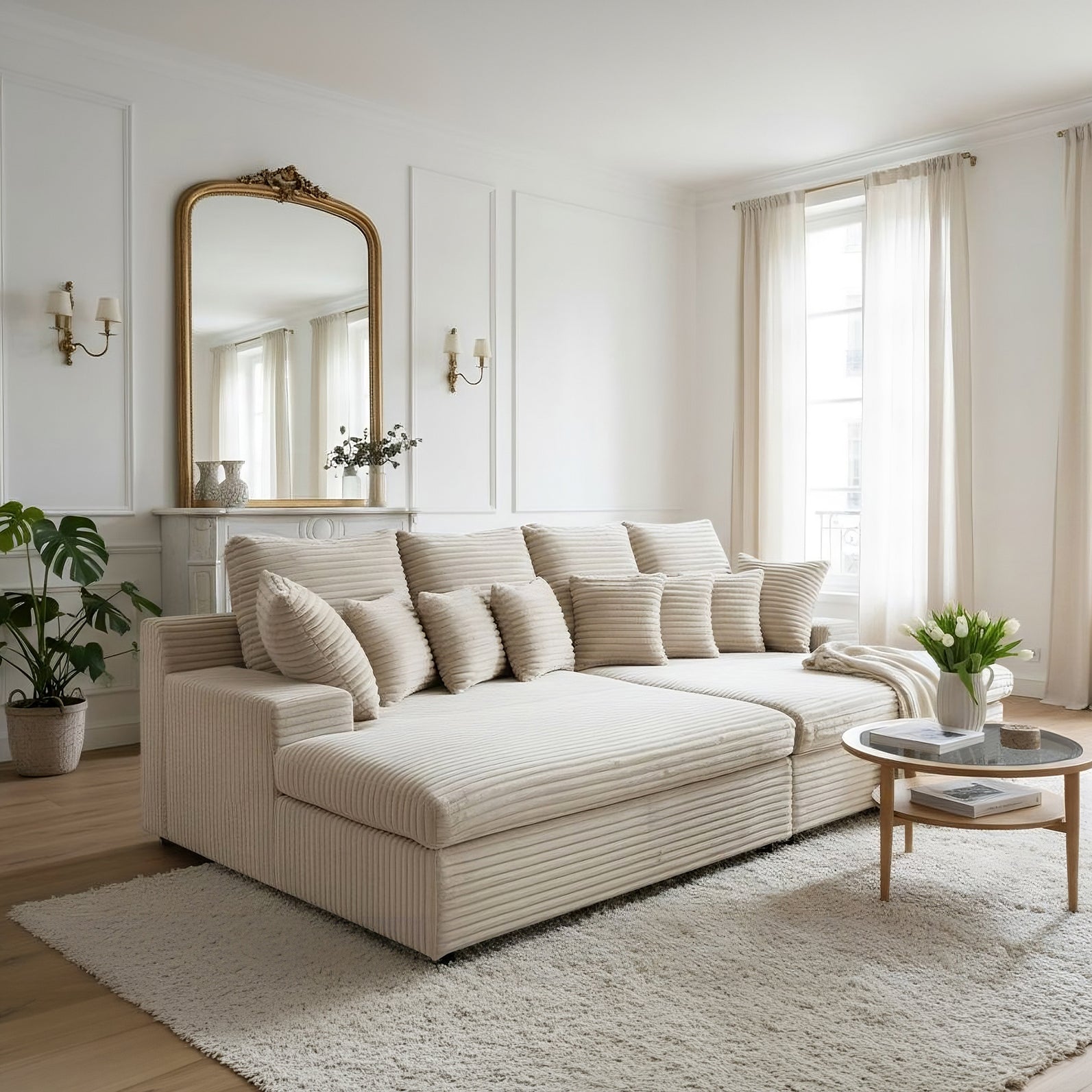 Sofa Lazy w tkaninie Tilia