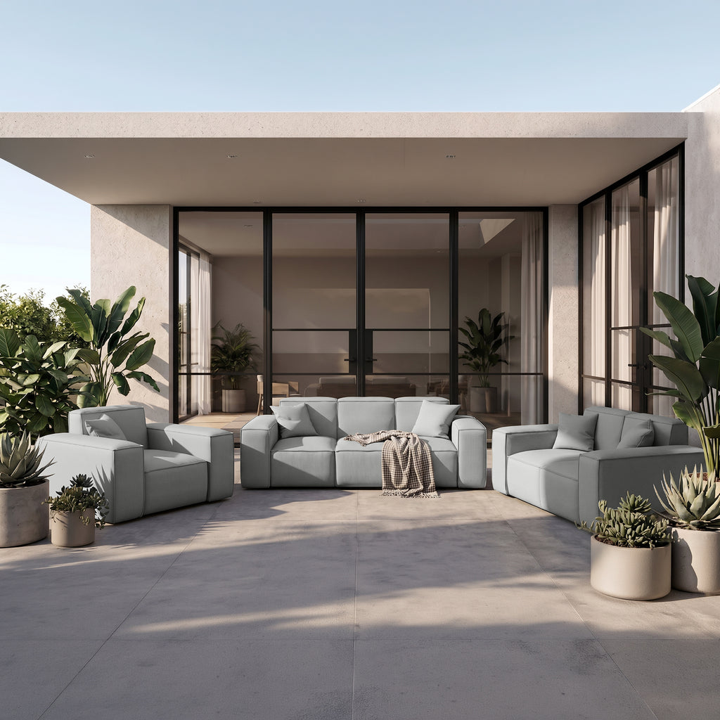 Zestaw Sofa 3oso. + 2 oso. + fotel, system ogrodowy Patio