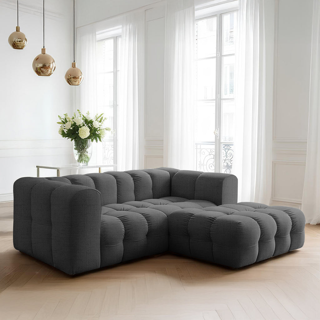 Baloo L mini narożnik w tkaninie Moly