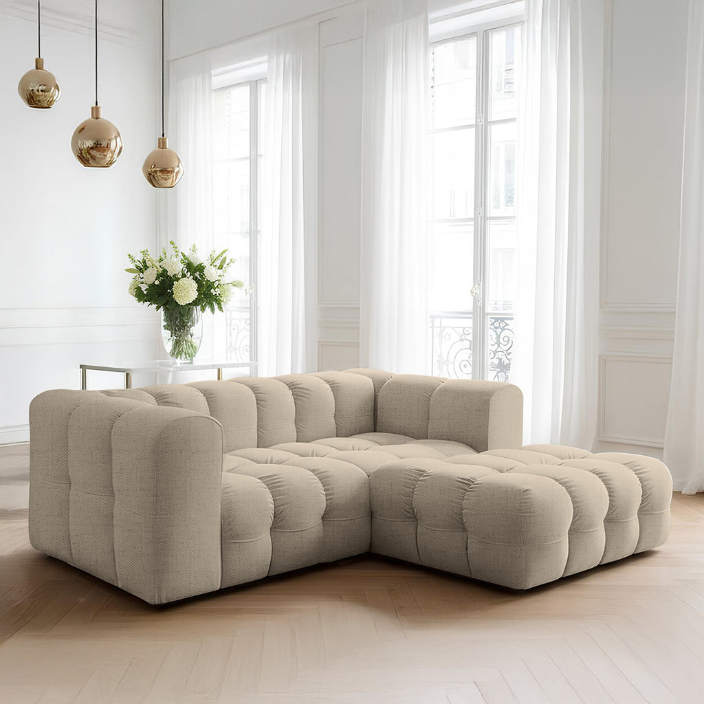 Baloo L mini narożnik w tkaninie Moly