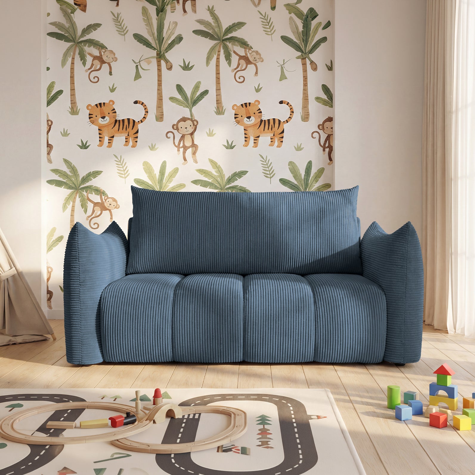 Sofa Flo w tkaninie Poso