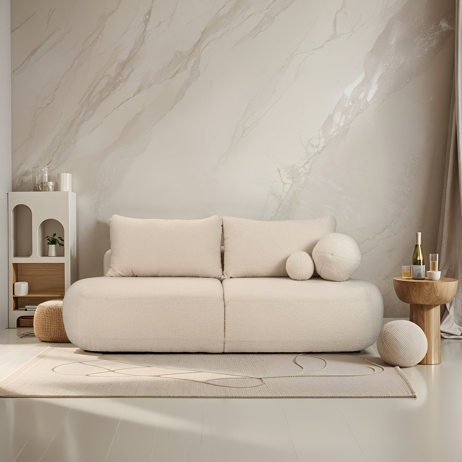 Sofa Fabo w tkaninie Quelle