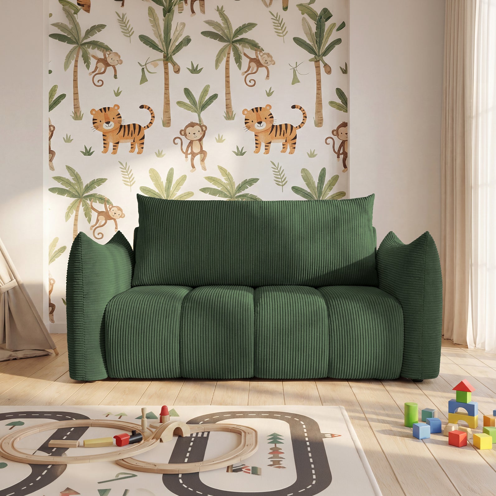 Sofa Flo w tkaninie Poso