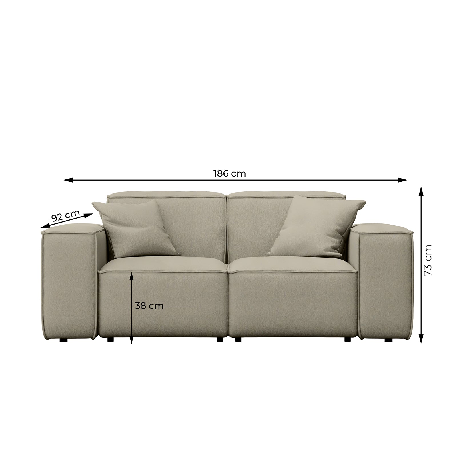 Sofa 2-osobowa system ogrodowy Patio