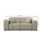 Zestaw Sofa 3oso. + 2 oso. + fotel, system ogrodowy Patio