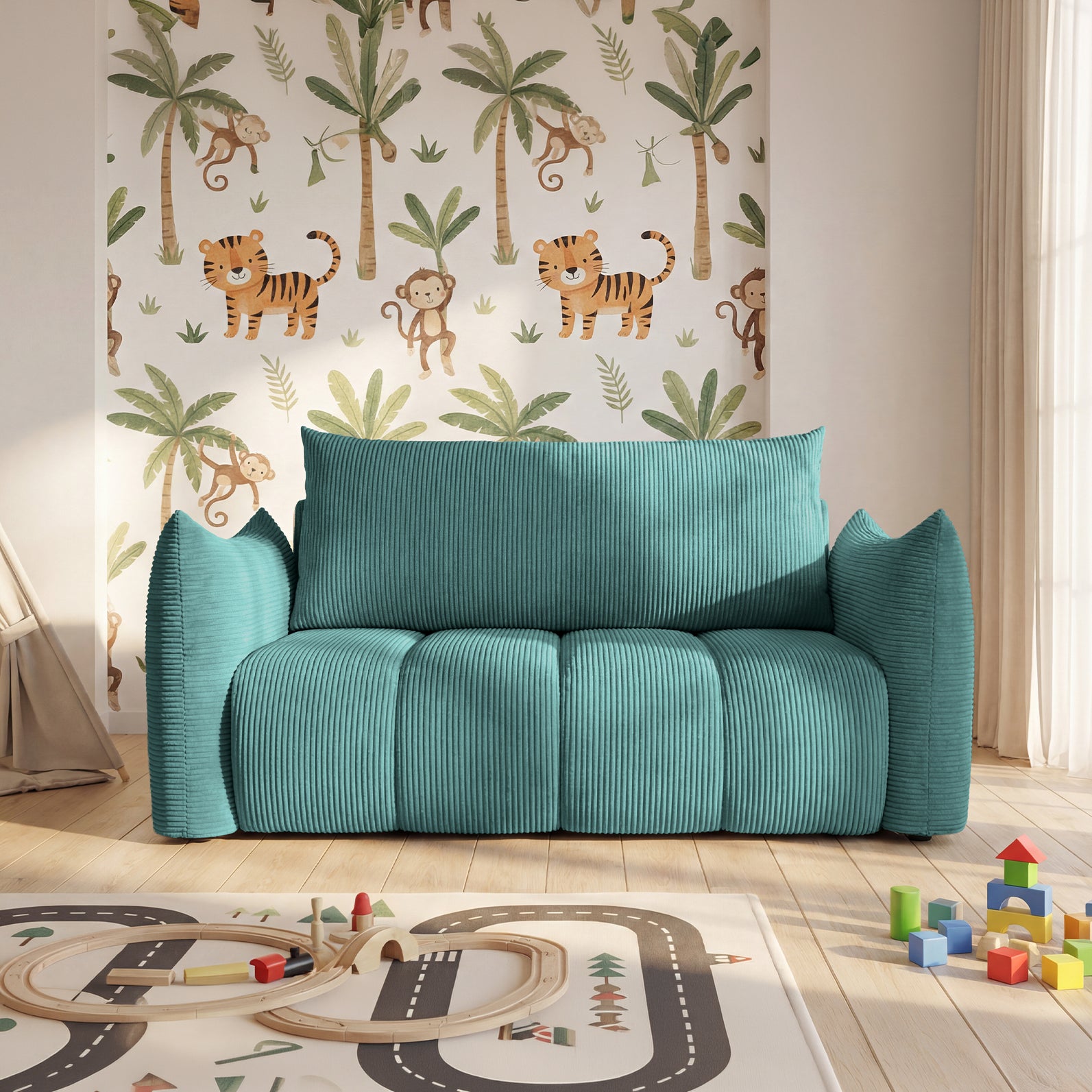 Sofa Flo w tkaninie Poso