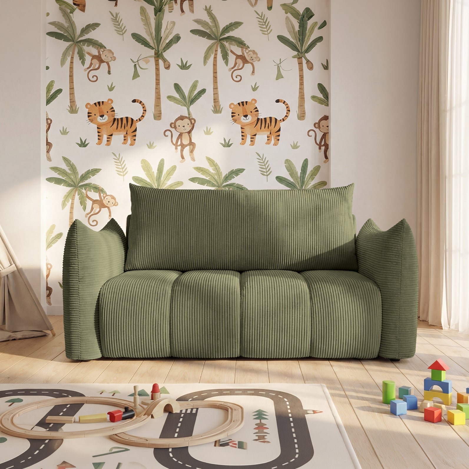 Sofa Flo w tkaninie Poso