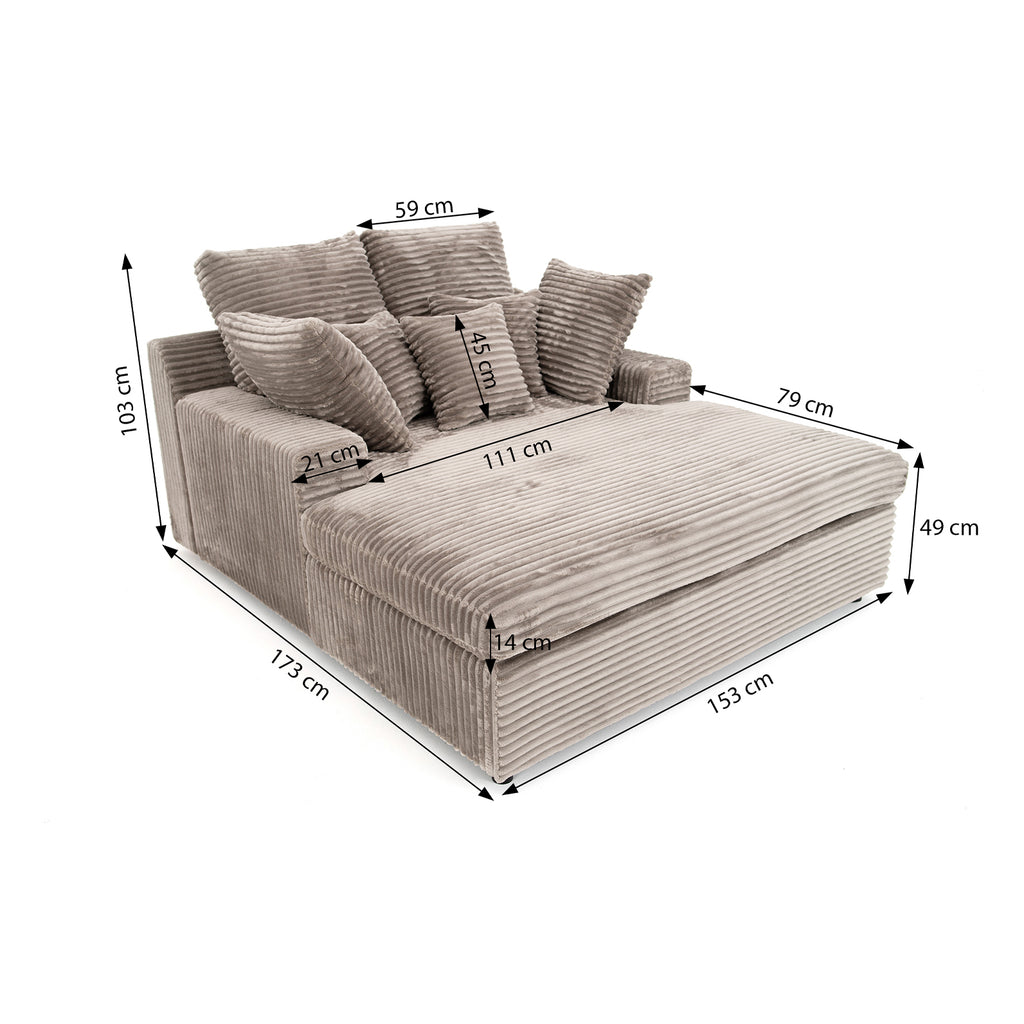 Lazy One sofa w tkaninie Tilia