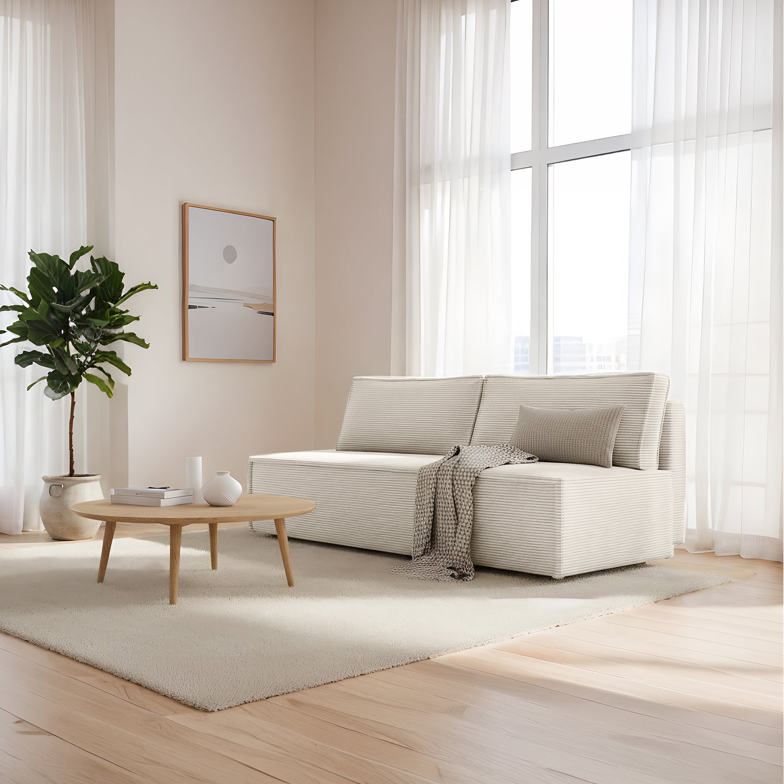 Sofa Luna w tkaninie Poso