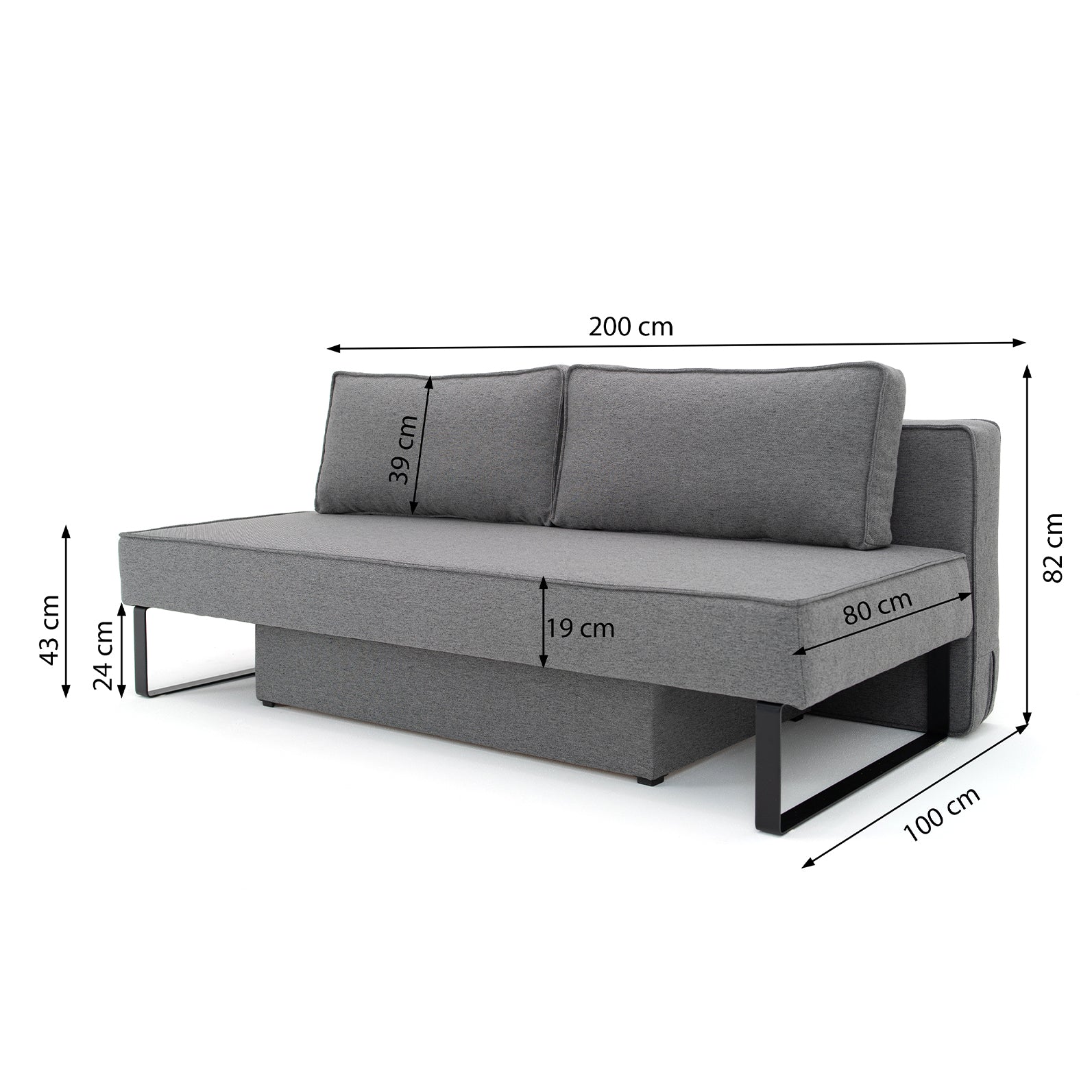 Sofa Nomi w tkaninie Faro