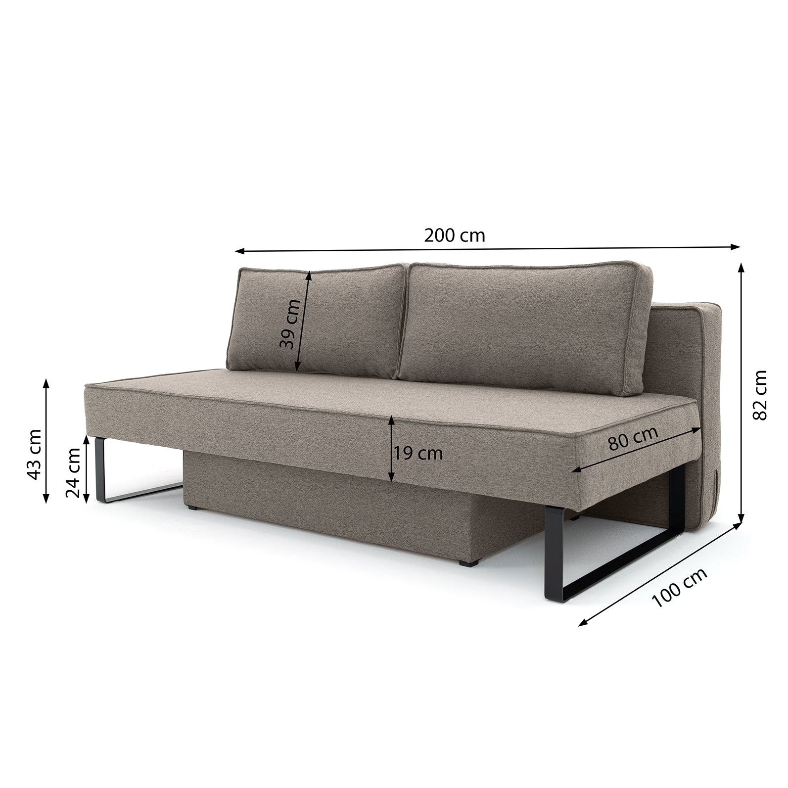 Sofa Nomi w tkaninie Faro