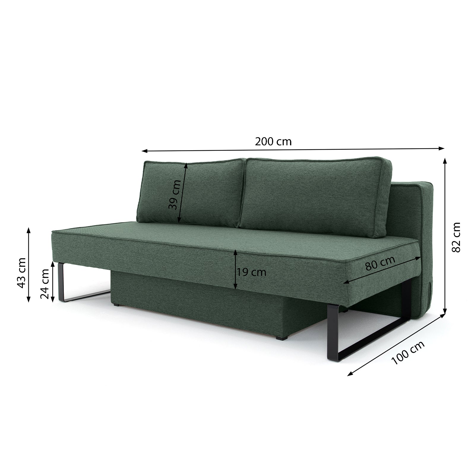 Sofa Nomi w tkaninie Faro