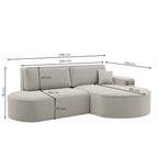 PARMA PRO narożnik w tkaninie Salvador