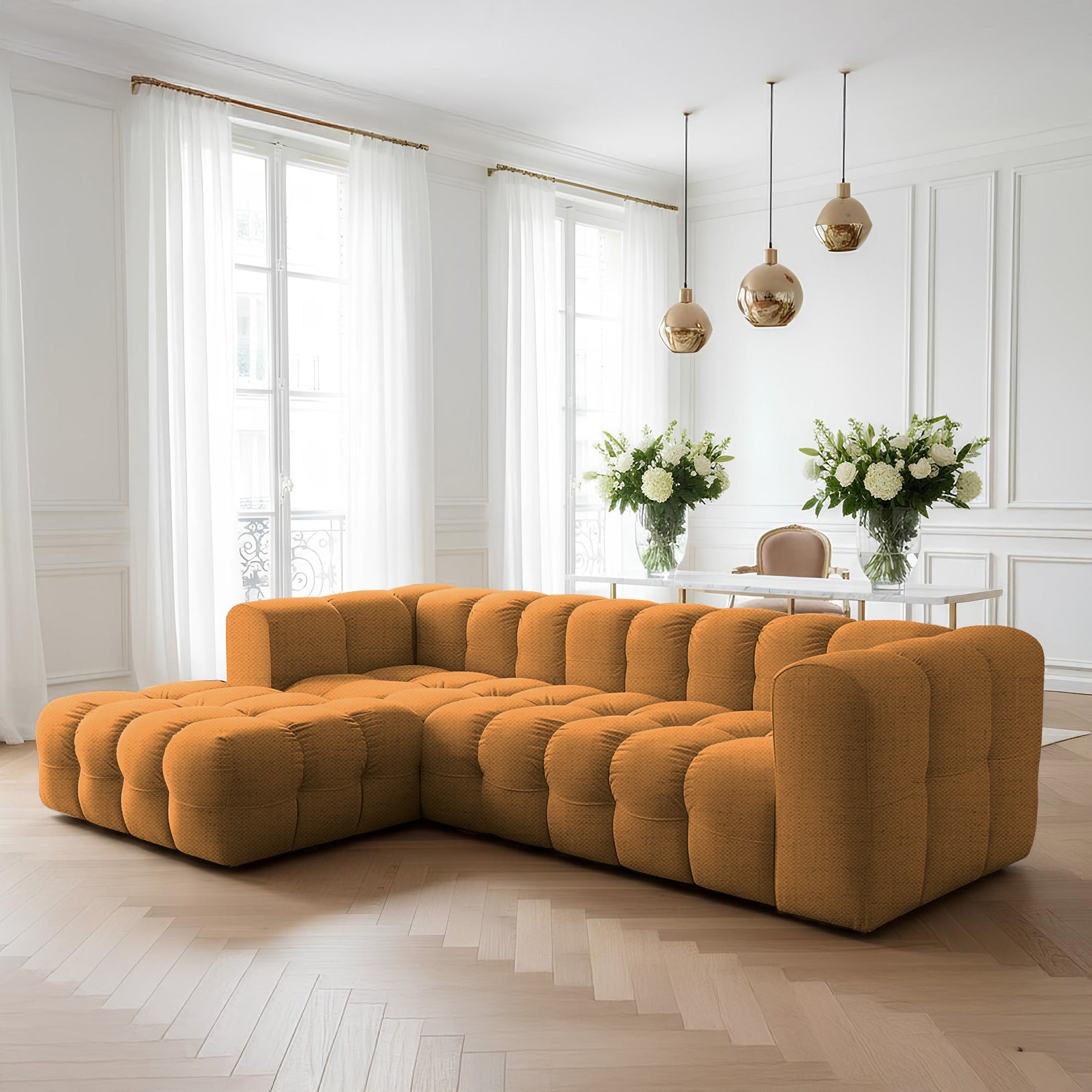 Baloo L narożnik w tkaninie Moly