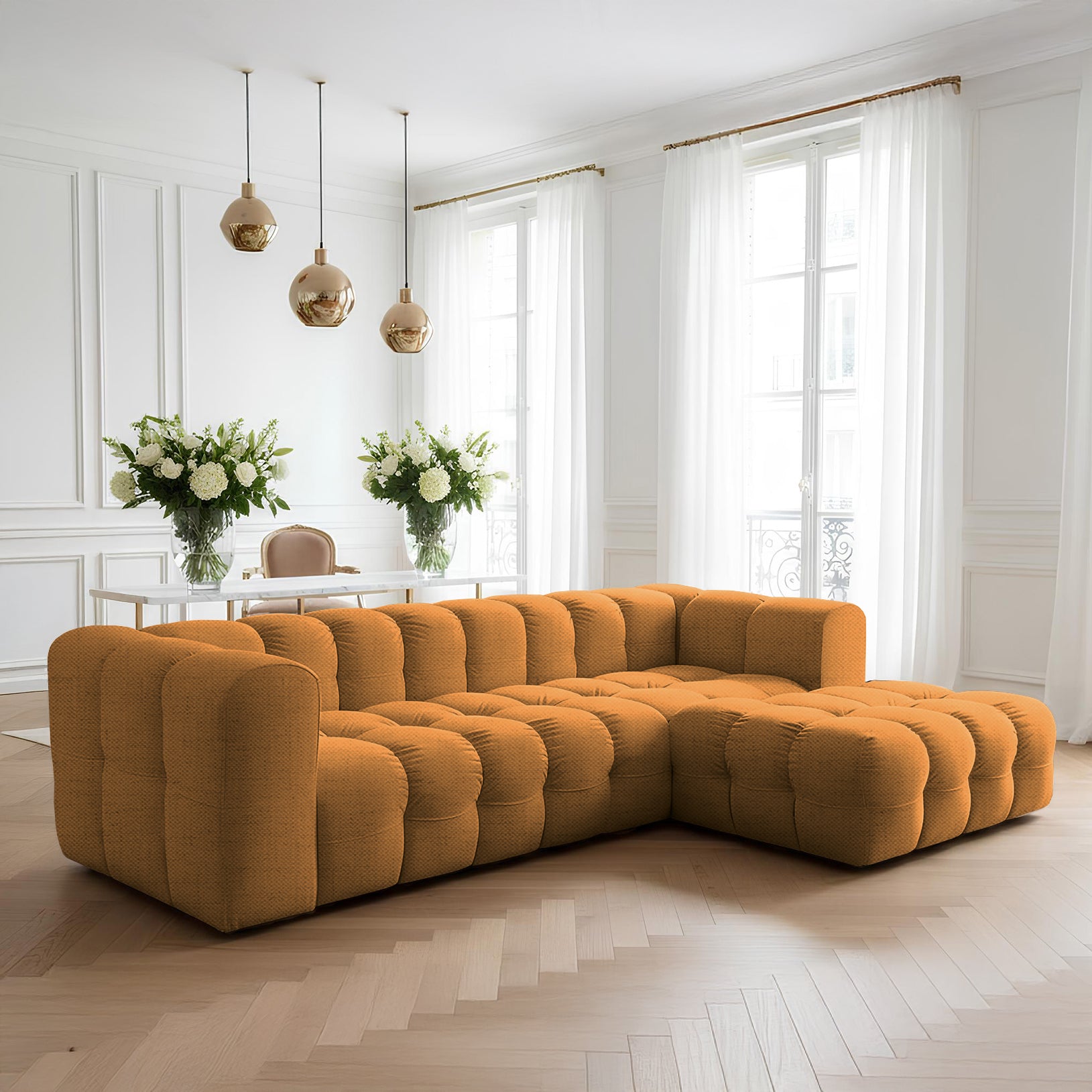 Baloo L narożnik w tkaninie Moly