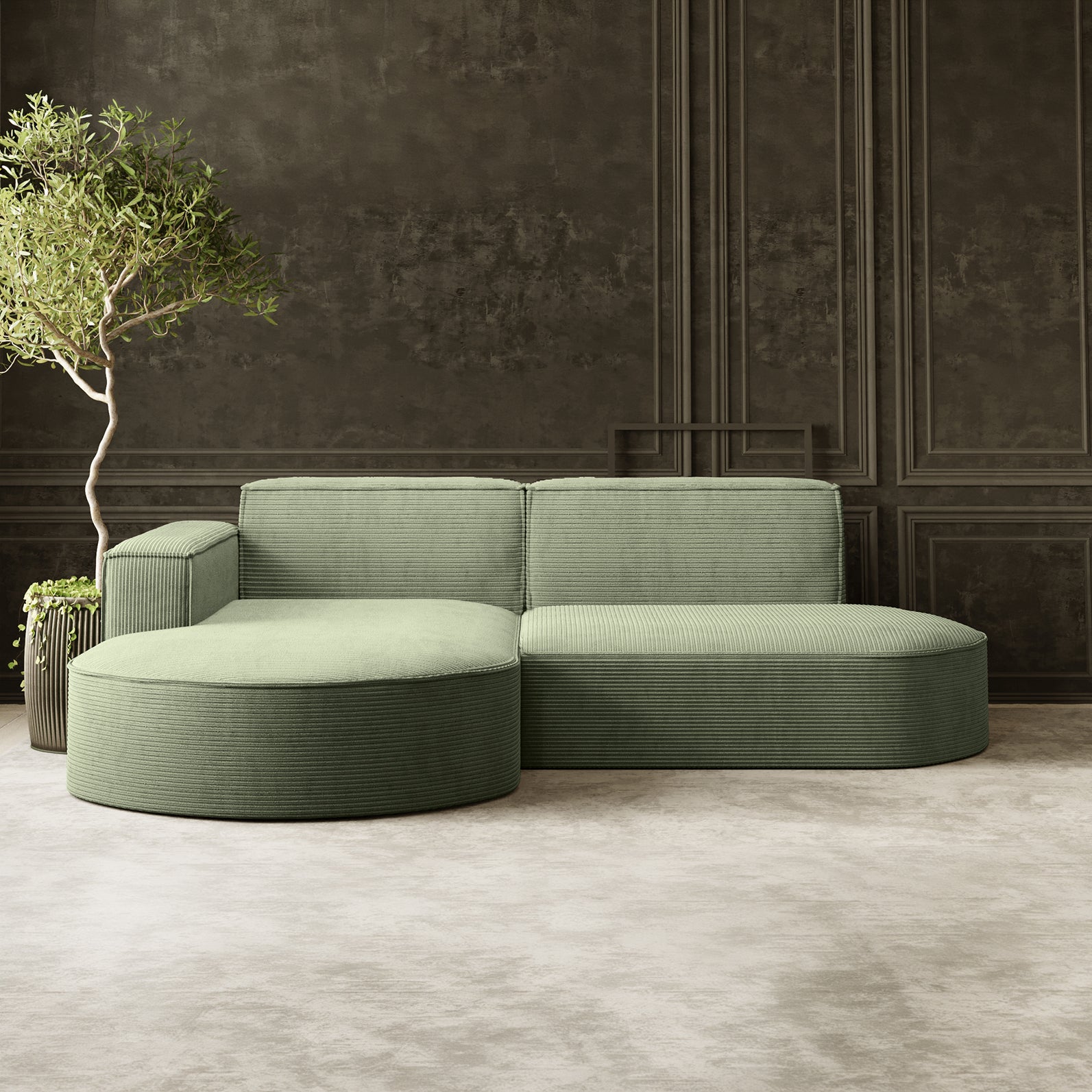 Parma Studio narożnik w tkaninie Poso