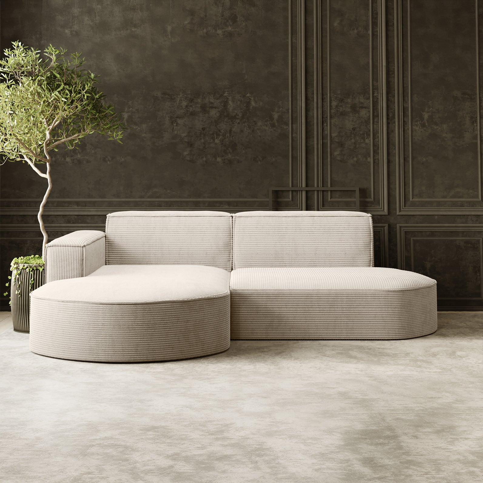 Parma Studio narożnik w tkaninie Poso