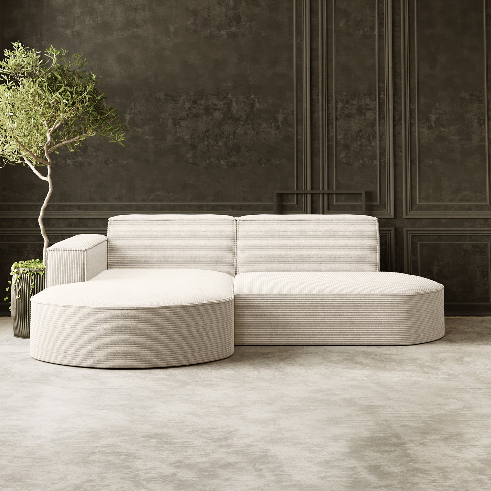 Parma Studio narożnik w tkaninie Poso