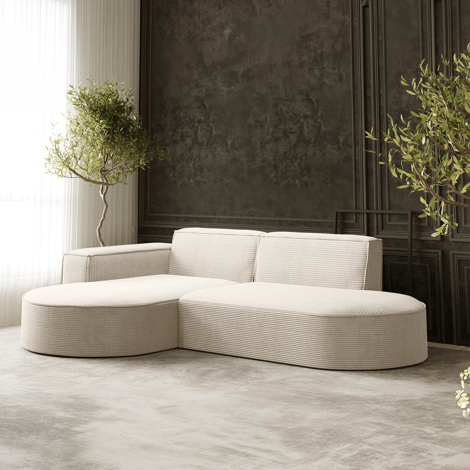 Parma Studio narożnik w tkaninie Poso