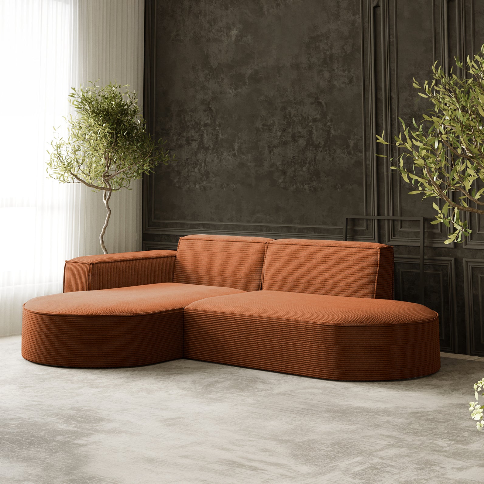 Parma Studio narożnik w tkaninie Poso