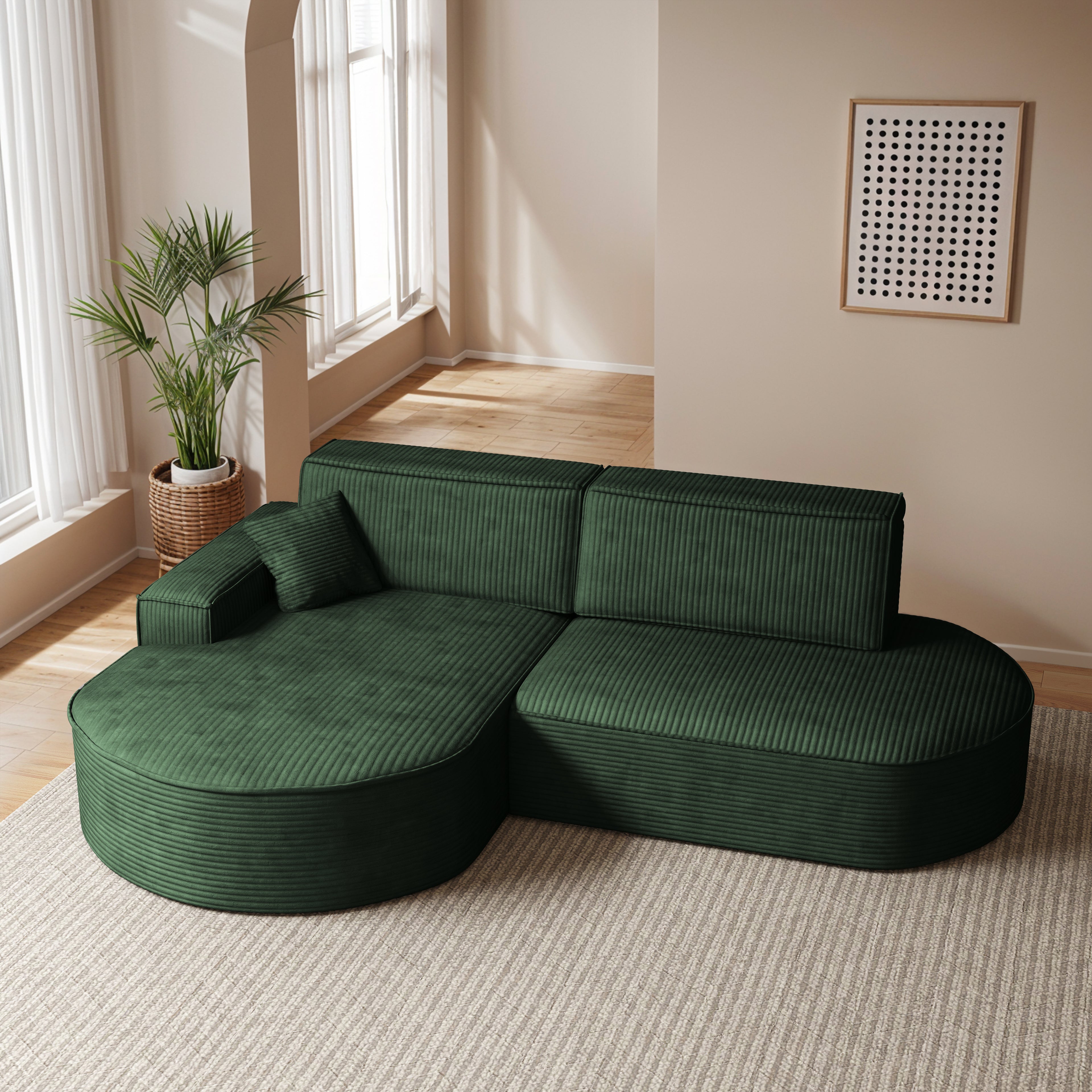 PARMA PRO narożnik w tkaninie poso