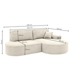 PARMA PRO narożnik w tkaninie poso