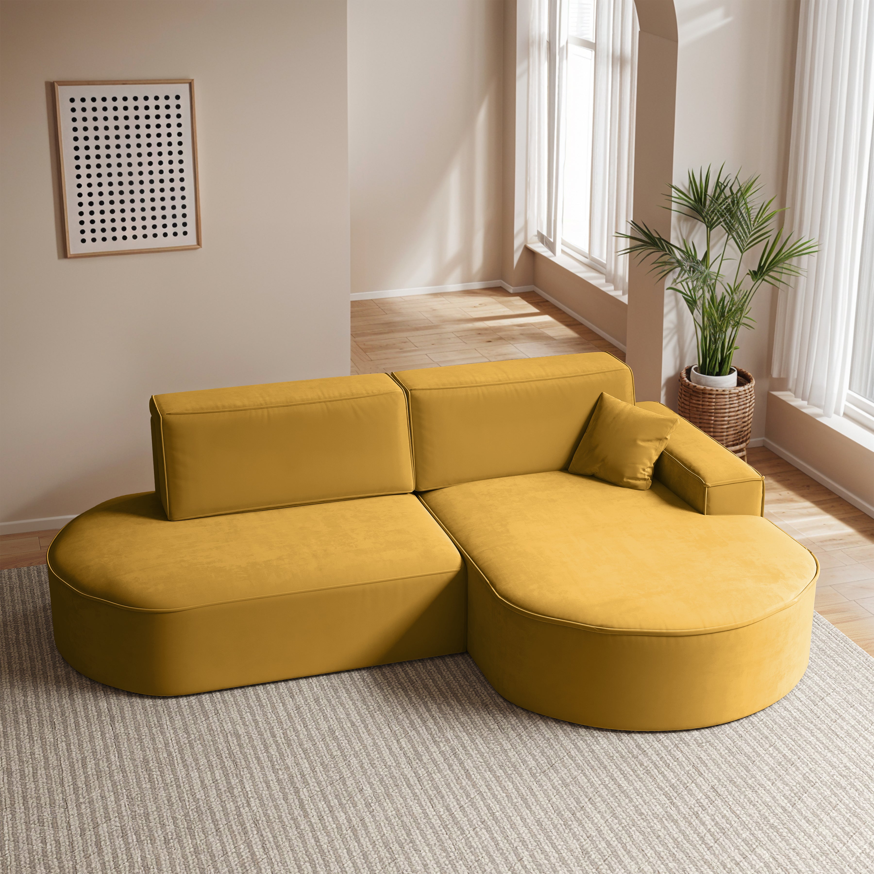 PARMA PRO narożnik w tkaninie Salvador