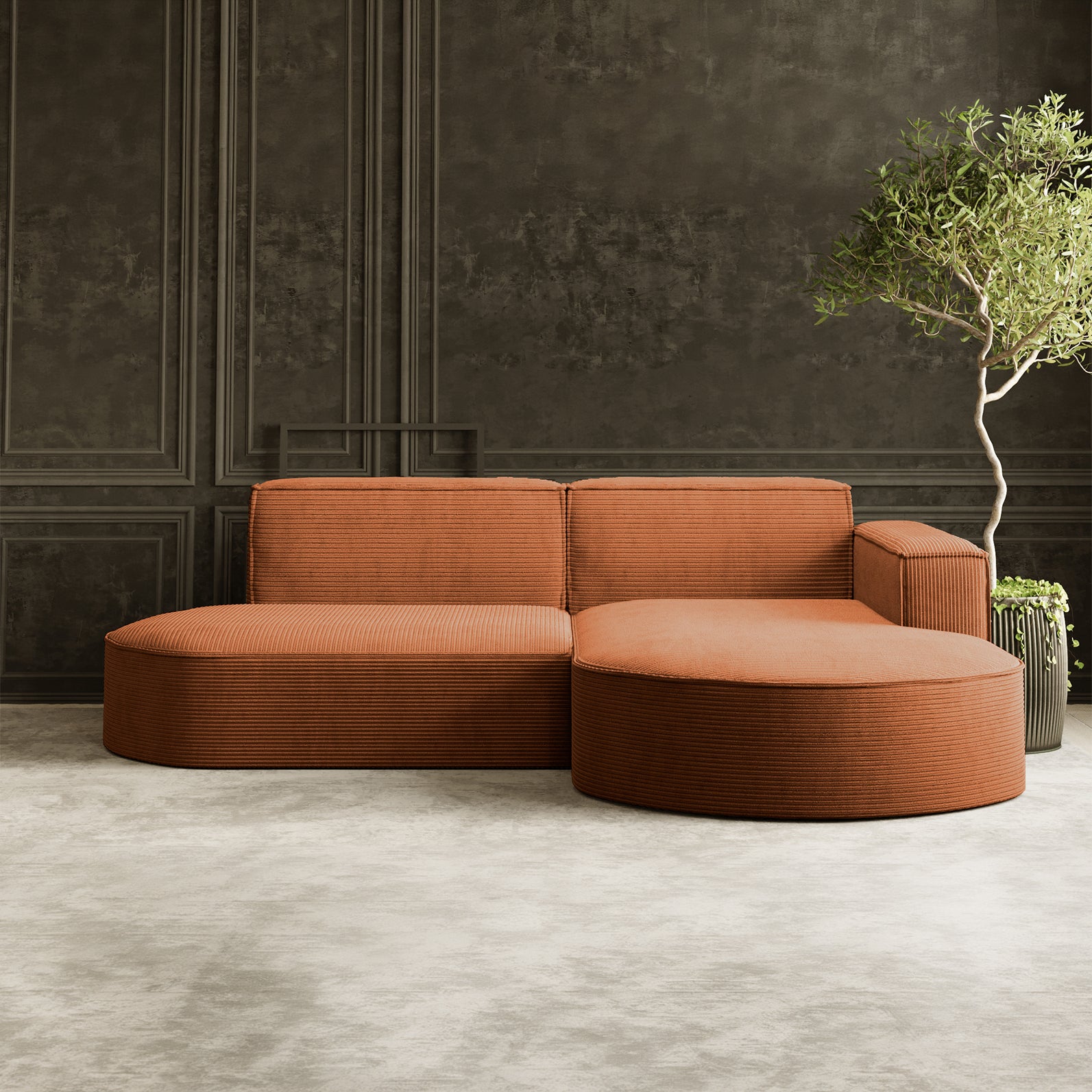 Parma Studio narożnik w tkaninie Poso