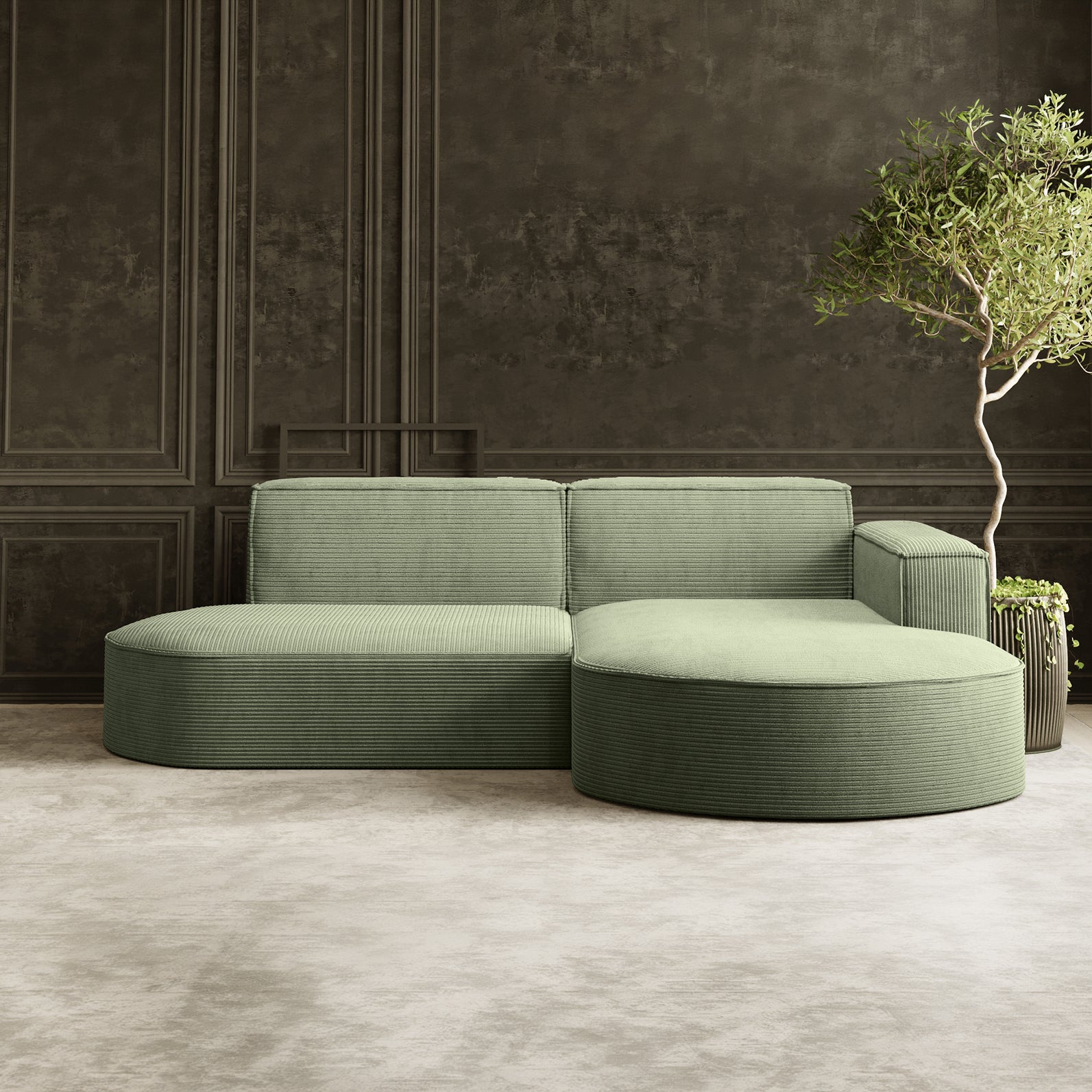 Parma Studio narożnik w tkaninie Poso