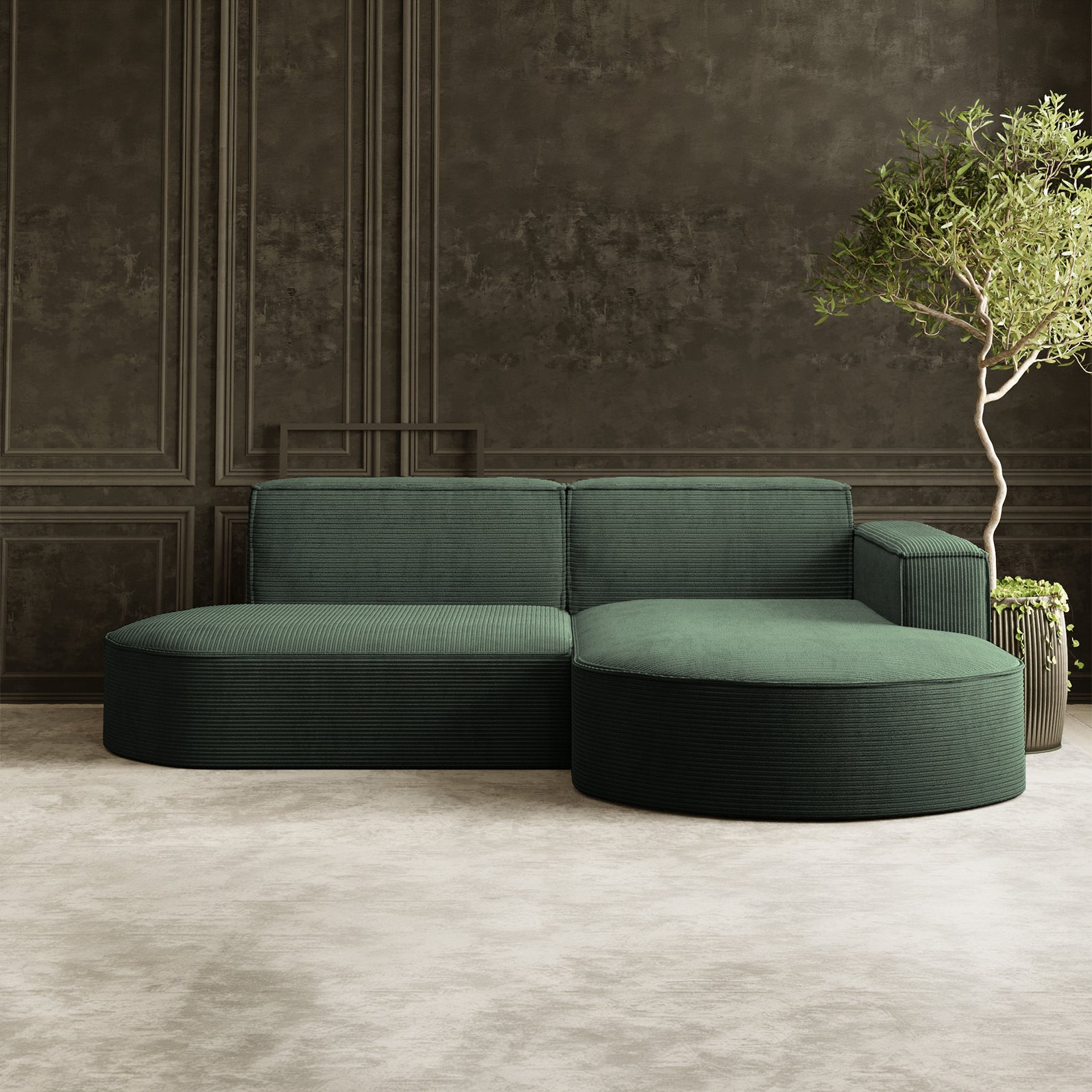 Parma Studio narożnik w tkaninie Poso