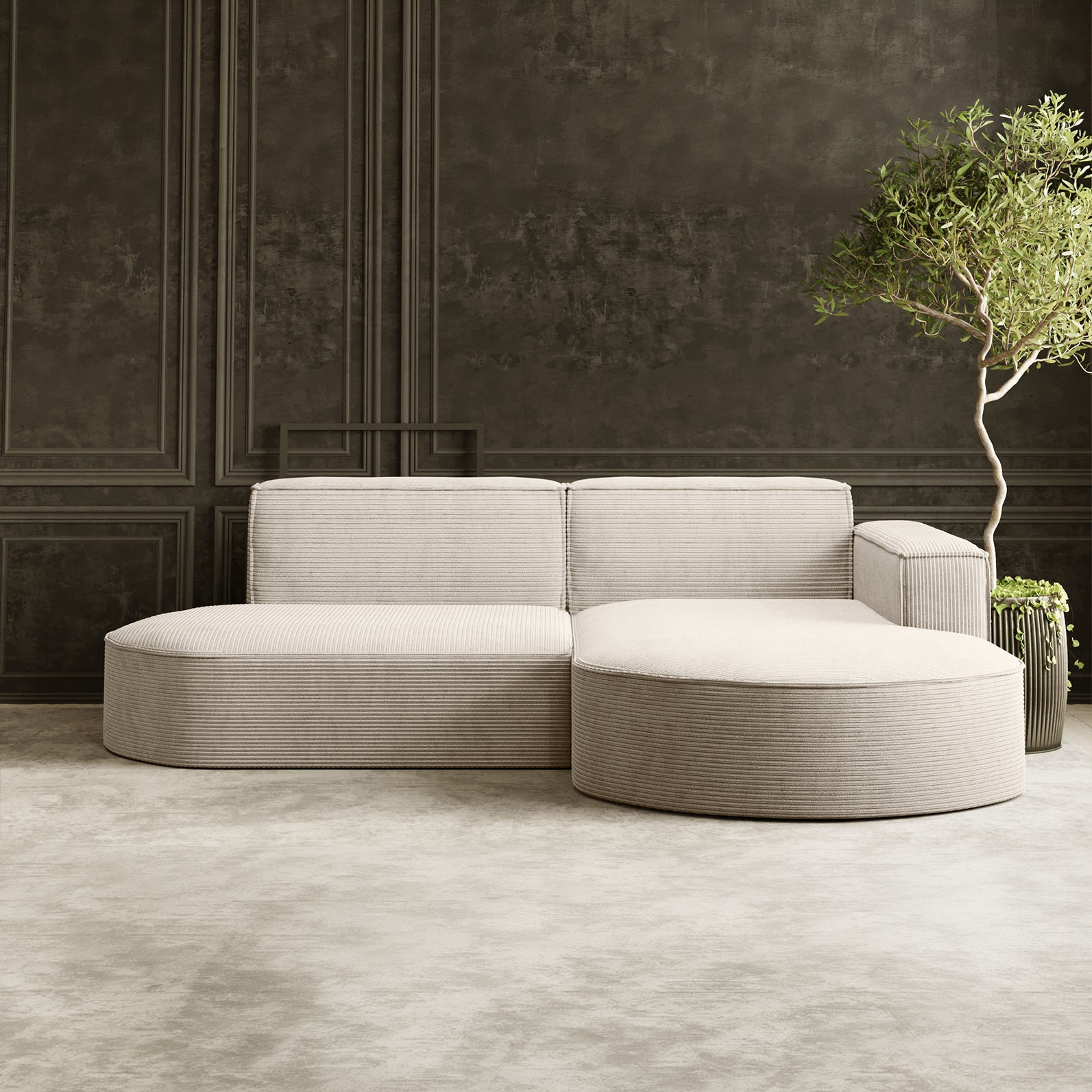 Parma Studio narożnik w tkaninie Poso