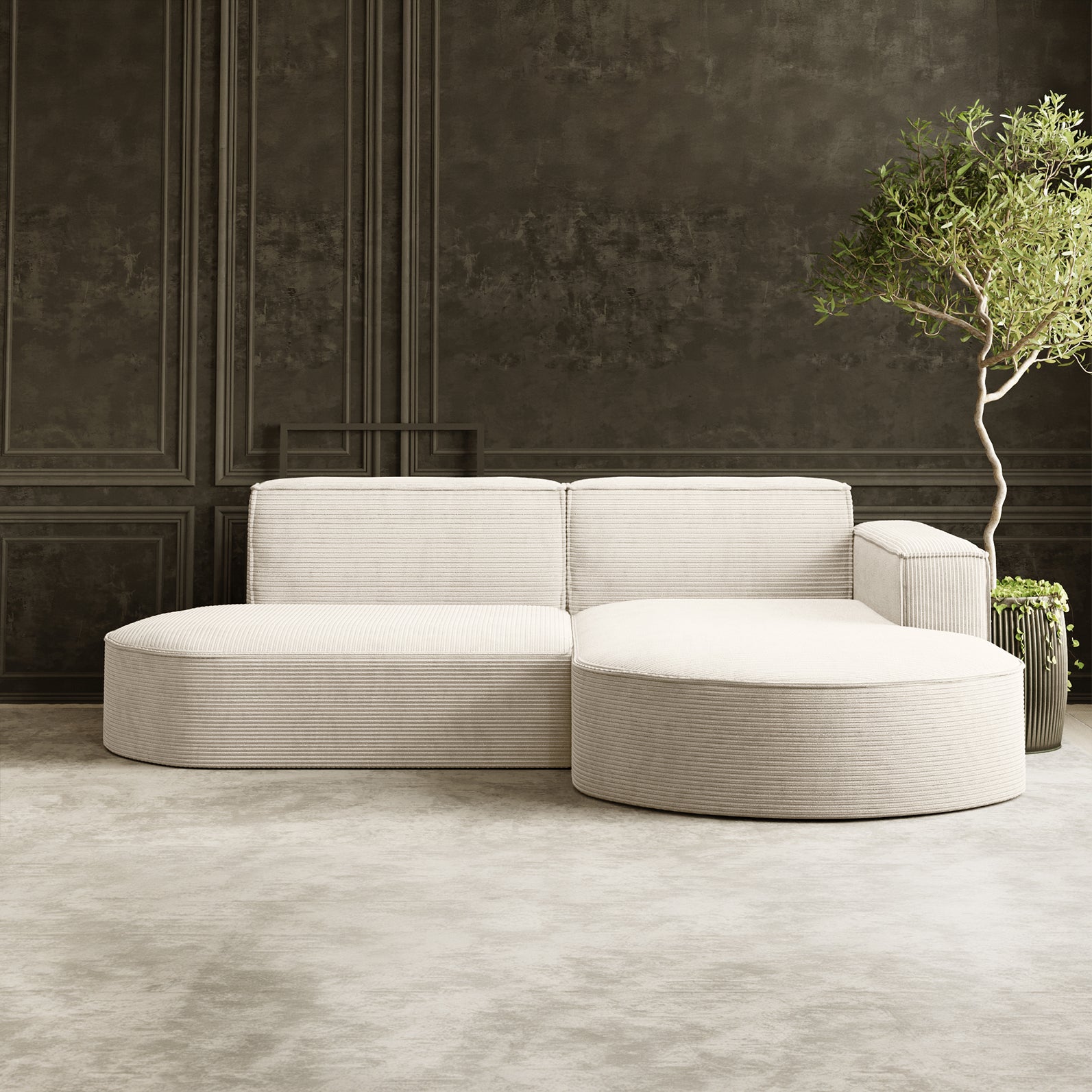 Parma Studio narożnik w tkaninie Poso