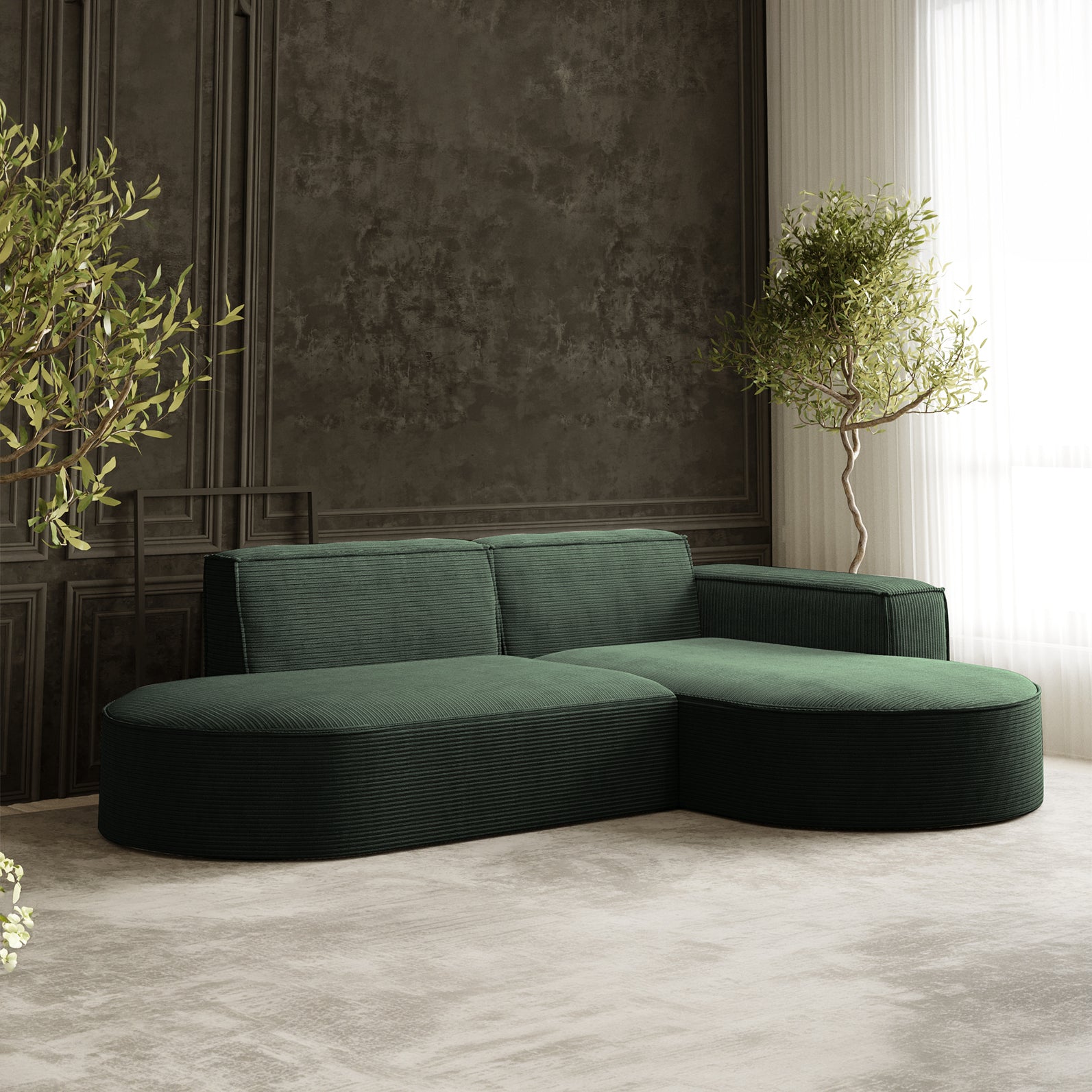 Parma Studio narożnik w tkaninie Poso