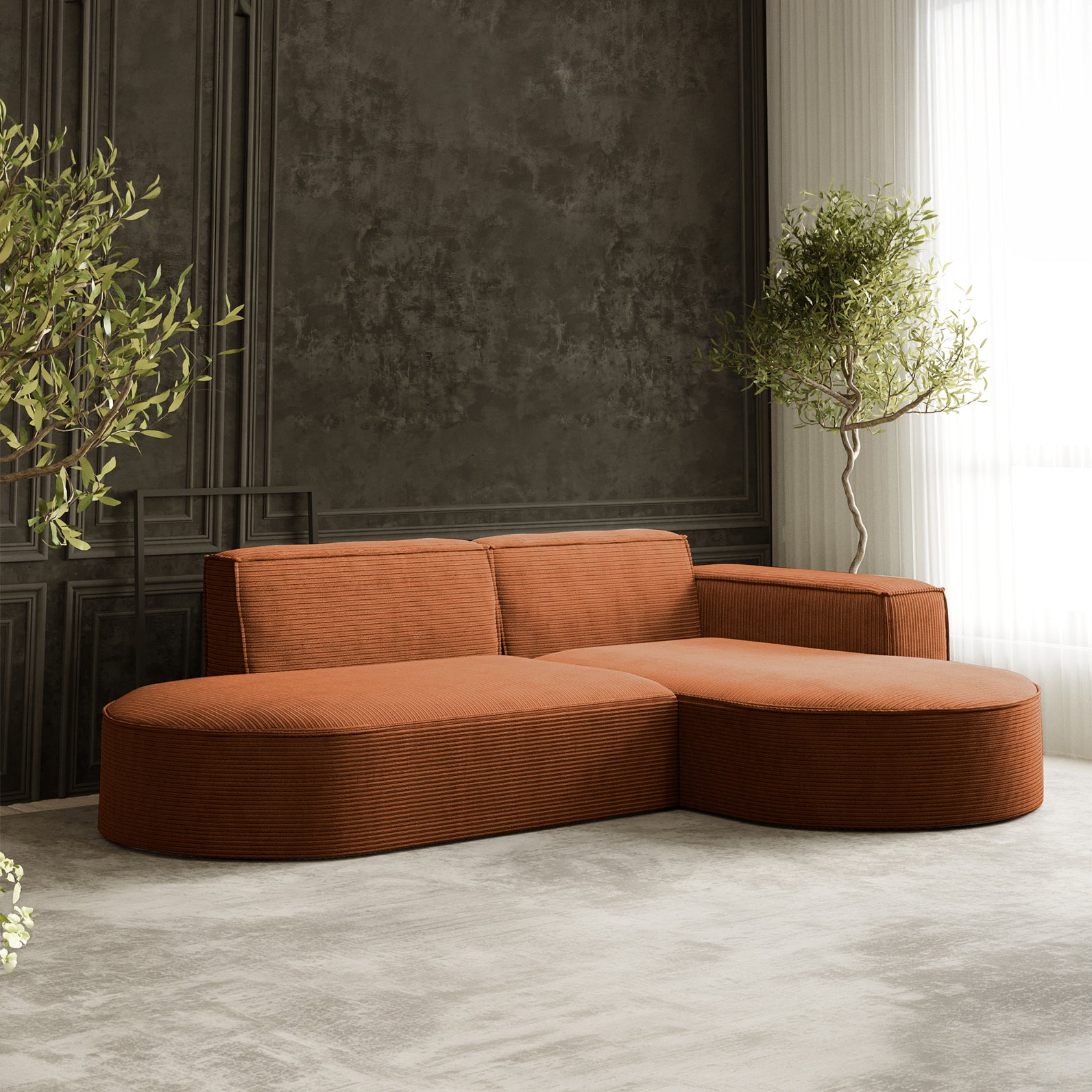 Parma Studio narożnik w tkaninie Poso