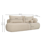 Sofa Fabo w tkaninie Quelle